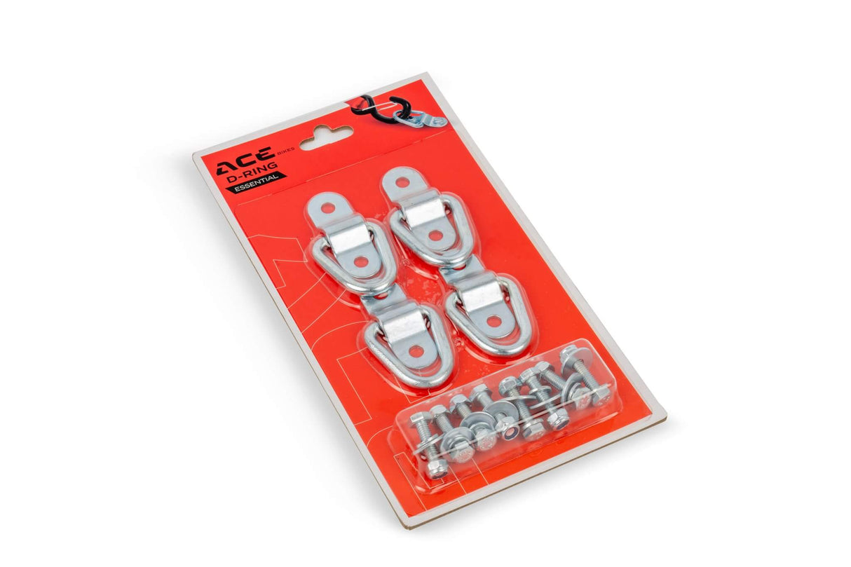 Soportes de anillo en D esenciales de 4 piezas de Acebikes