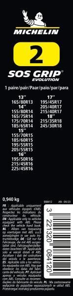 Michelin Calze da neve in tessuto SOS Grip Evolution gruppo SOS2