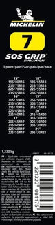 Michelin SOS Grip Evolution Fabric Snow Socks, Group SOS7