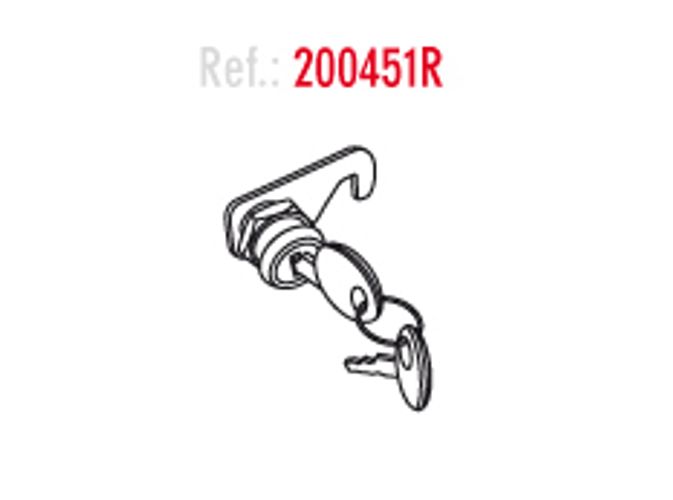 Cerradura de repuesto para baúl superior Shad ATV80 200451R