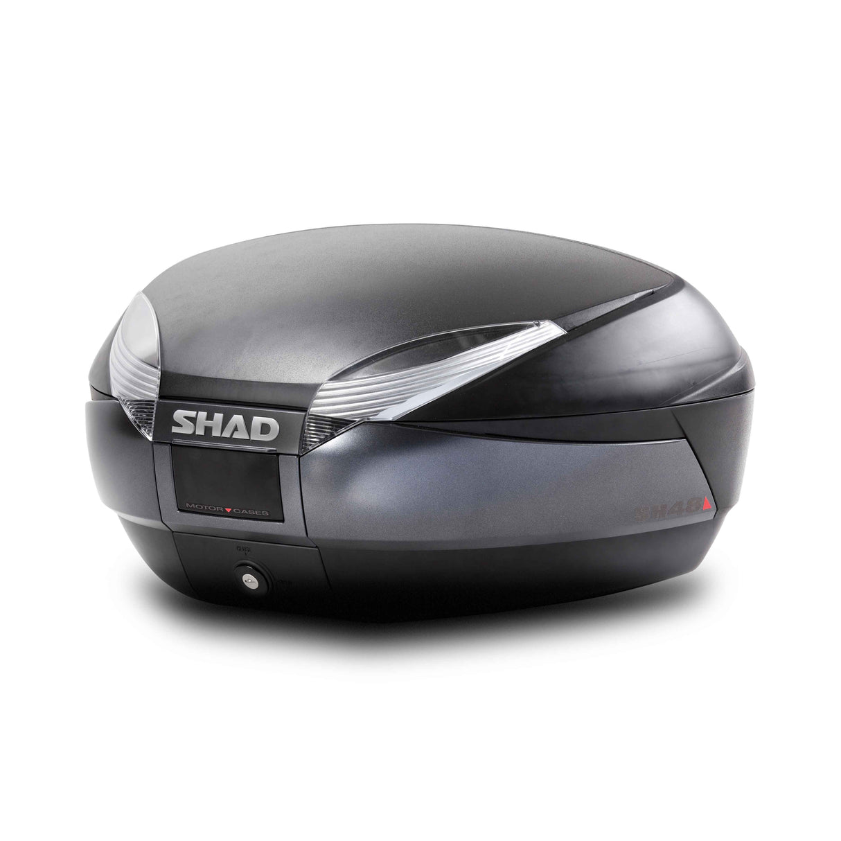 Shad SH48 Motorrad-Roller-Topcase mit Rückenlehne Dunkelgrau / Schwarz D0B48300