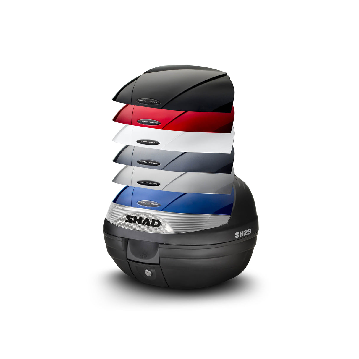 Baúl superior para motocicleta o scooter Shad SH29, negro, D0B29100