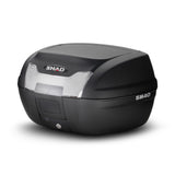 Baúl superior para motocicleta o scooter Shad SH40 con respaldo, color negro, D0B40100