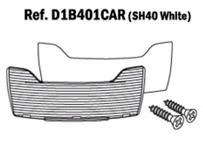Schattenreflektor für Topcase SH40 Weiß D1B401CAR