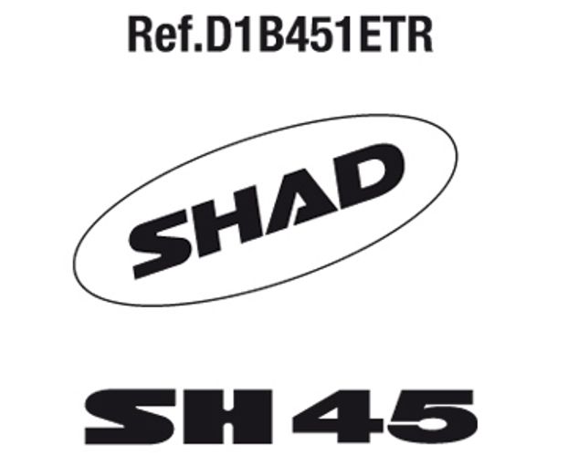 Shad „Shad“-Aufkleber für SH45 2011 Topcase D1B451ETR