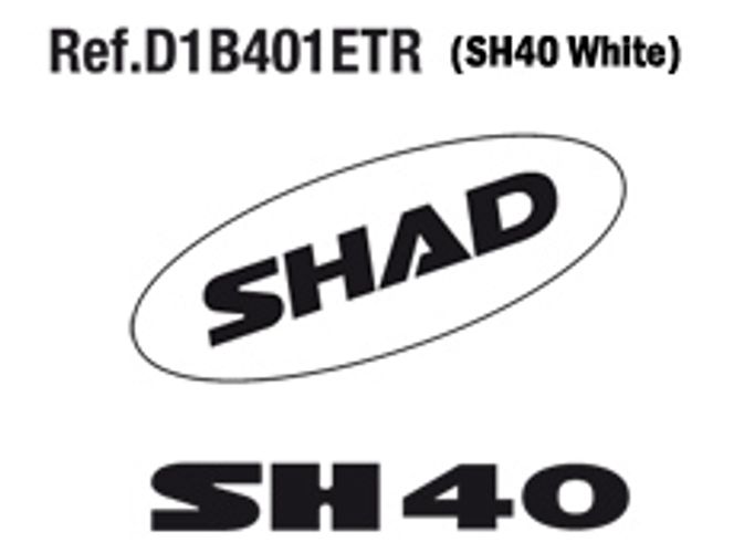Kit de pegatinas para maleta superior Shad SH40 D1B401ETR