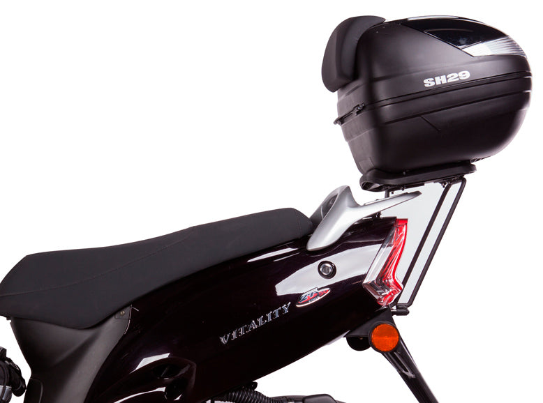 KIT BAÚL SHAD SH39 + SOPORTE KYMCO VITALITY 50 09>