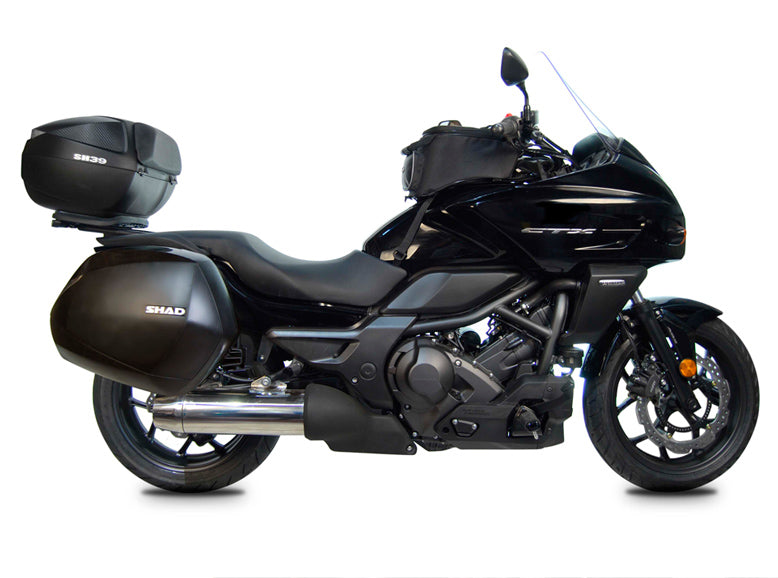 KIT VALIGIE LATERALI SHAD SH38X Nere +TELAIO 3P SYSTEM HONDA CTX700 14>