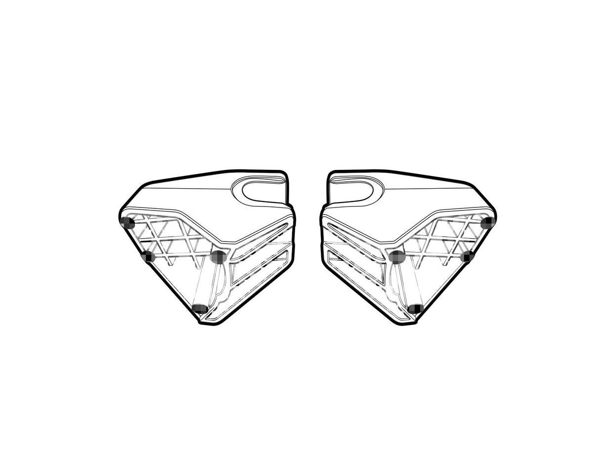 Accesorio inferior de repuesto Shad para maletas SH36 D1B3613PR