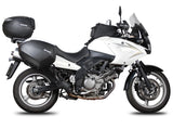 KIT VALIGIE LATERALI SHAD SH38X Nere +TELAIO 3P SYSTEM SUZUKI V-STROM 650/XT 04>