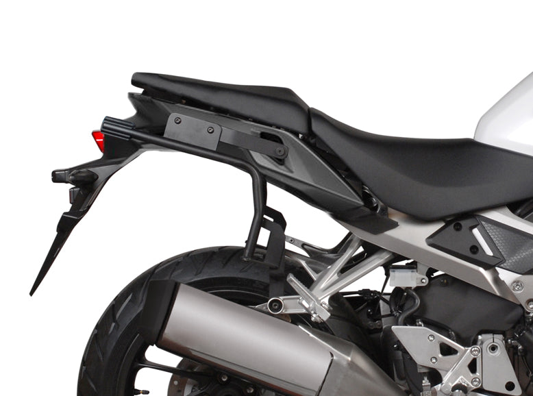 SHAD SH38X Schwarzes Seitenkoffer-Kit + 3P Systemrahmen für Honda VFR 800X Crossrunner ab 2015