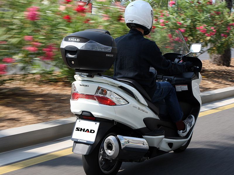 Baúl superior Shad SH33 para motocicleta o scooter, negro, D0B33200