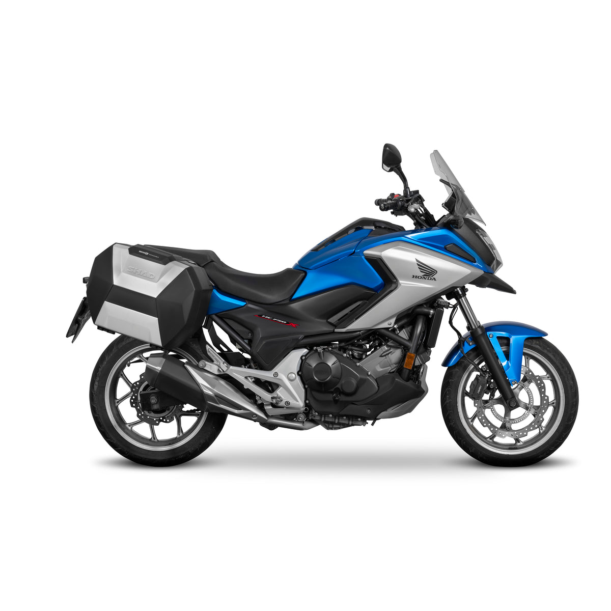 Kit de maletas laterales de aluminio SHAD SH38X + chasis del sistema 3P Honda NC750S 16>