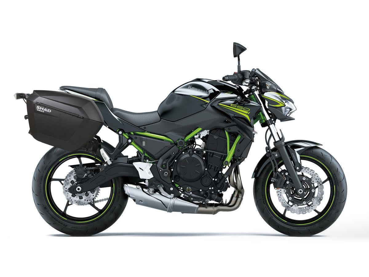 KIT MALETAS LATERALES SHAD SH23 + CHASIS SISTEMA 3P KAWASAKI NINJA 650 2017