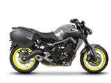 SHAD SH38X Schwarzes Seitenkoffer-Set + 3P Systemrahmen für Yamaha MT09 17>
