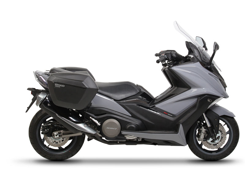 KIT MALETAS LATERALES SHAD SH23 + CHASIS SISTEMA 3P KYMCO AK 550 2017
