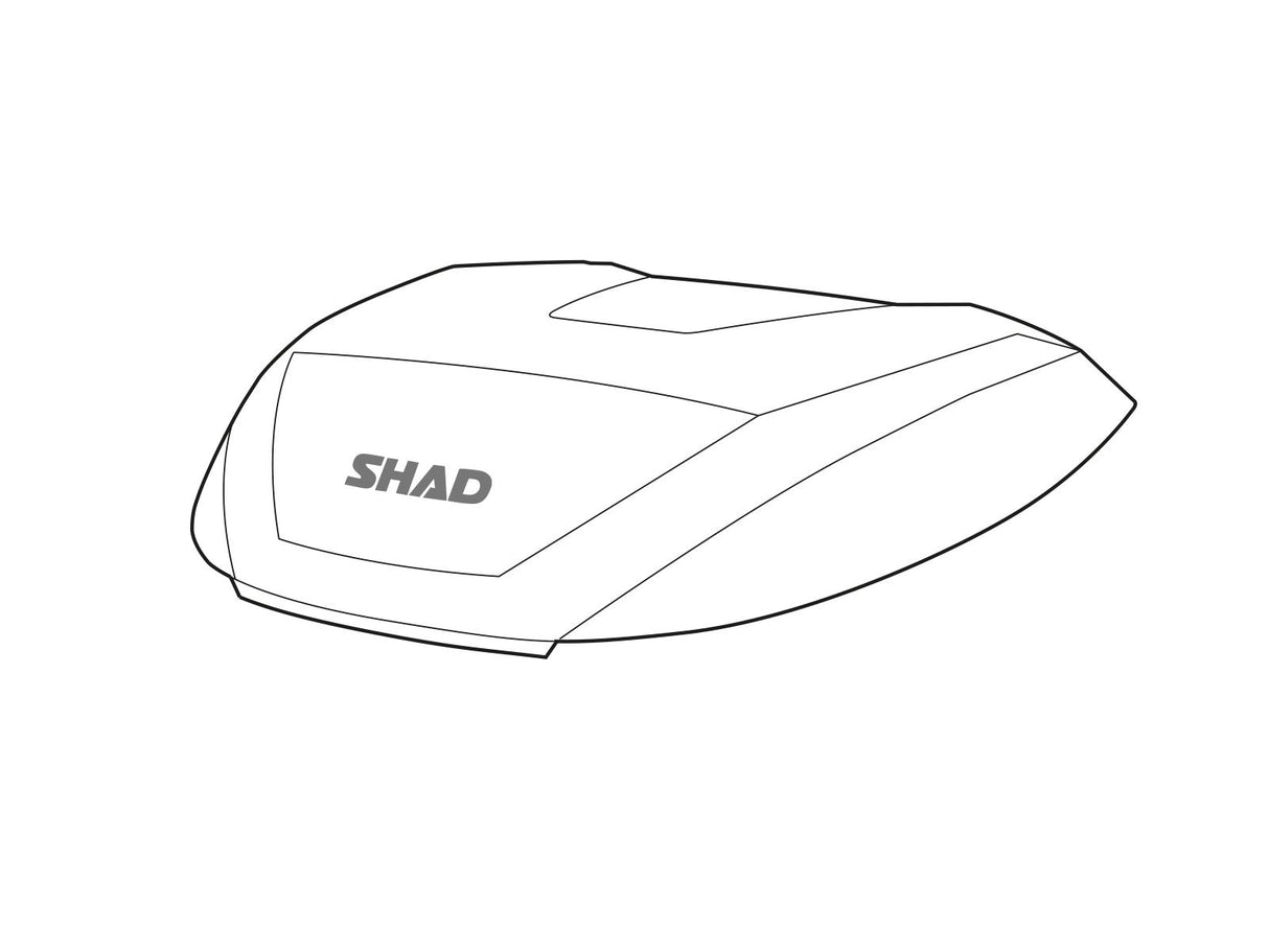 Cubierta de repuesto para baúl superior de aluminio Shad SH59X D1B59T0R