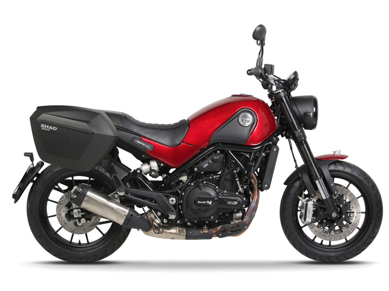 SHAD SH38X Aluminium-Seitenkoffer-Kit + 3P-Systemrahmen für Benelli Leoncino 502i/Trail ab 2017