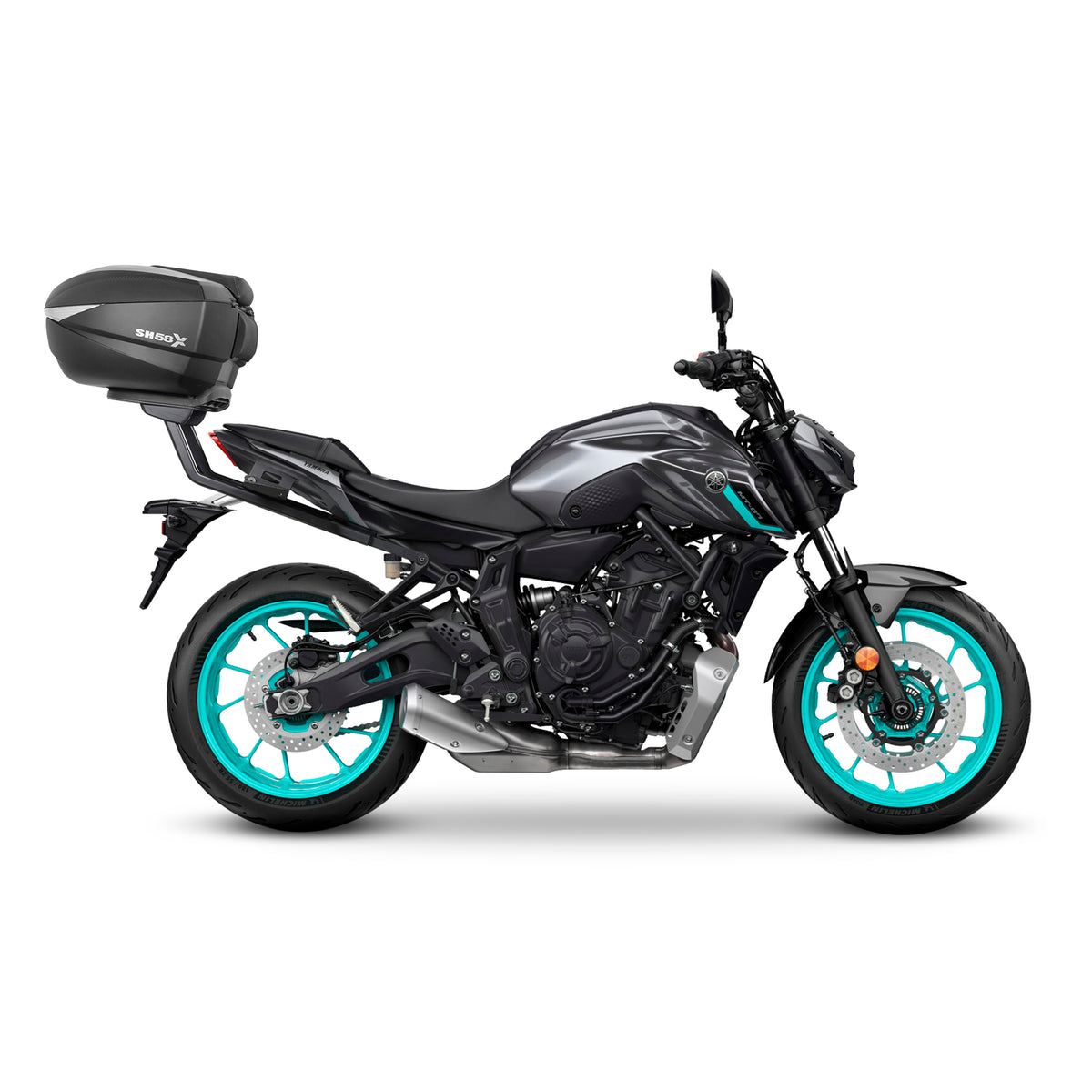 KIT DE BAÚL SHAD SH39 + SOPORTE PARA YAMAHA MT07 2013