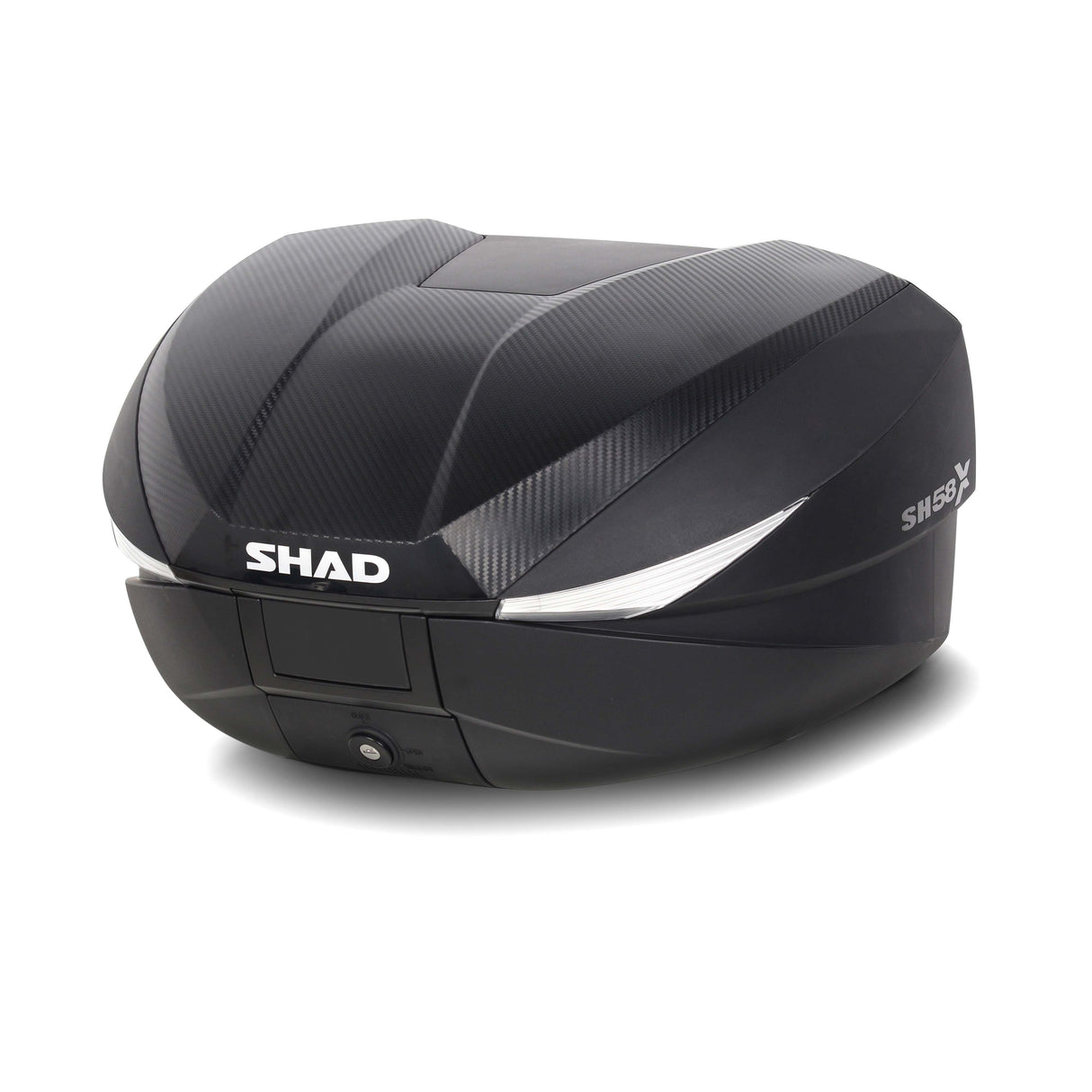 Baúl superior expandible para motocicleta Shad SH58X Conver en carbono D0B58206
