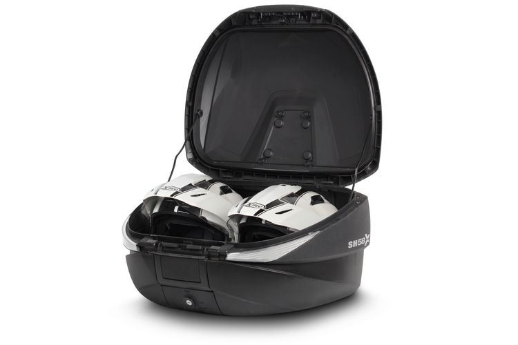 Baúl superior expandible para motocicleta Shad SH58X Conver en carbono D0B58206