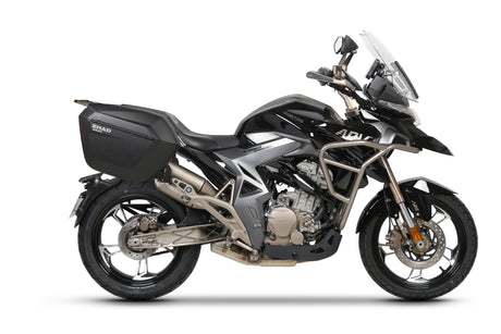 KIT VALIGIE LATERALI SHAD SH36 CARBON+TELAIO 3P SYSTEM Zontes 350T2 T350/3560X T310 19-23