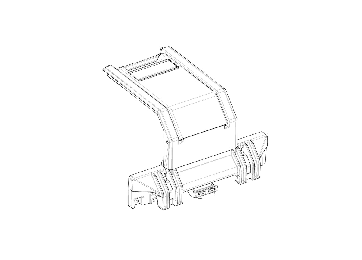 Unteres Verriegelungsteil für Terra TR47 Topcase D1TR47MIR