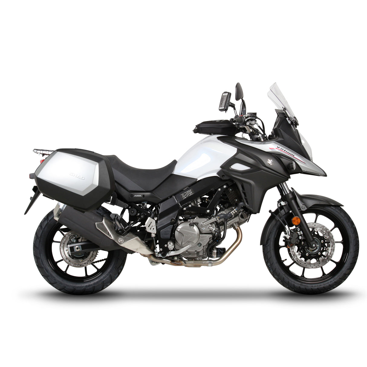 KIT DE MALETAS LATERALES SHAD SH35 + CHASIS SISTEMA 3P Suzuki 650 2017