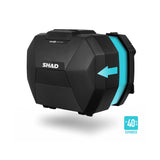 SHAD D0B38106 SH38X Erweiterbare Carbon-Seitenkoffer