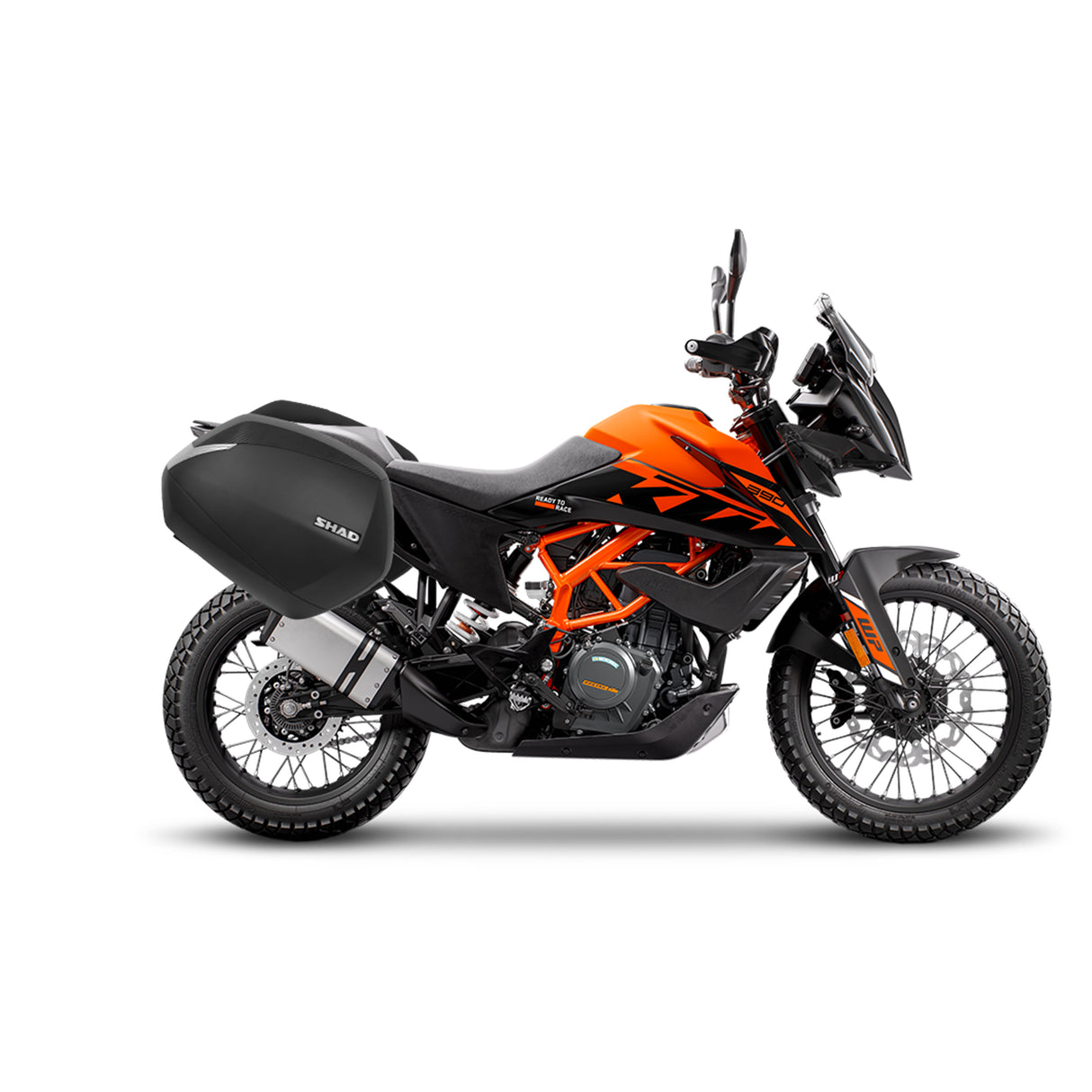 KIT VALIGIE LATERALI SHAD SH38X Alluminio +TELAIO 3P SYSTEM KTM 390 ADVENTURE 20>