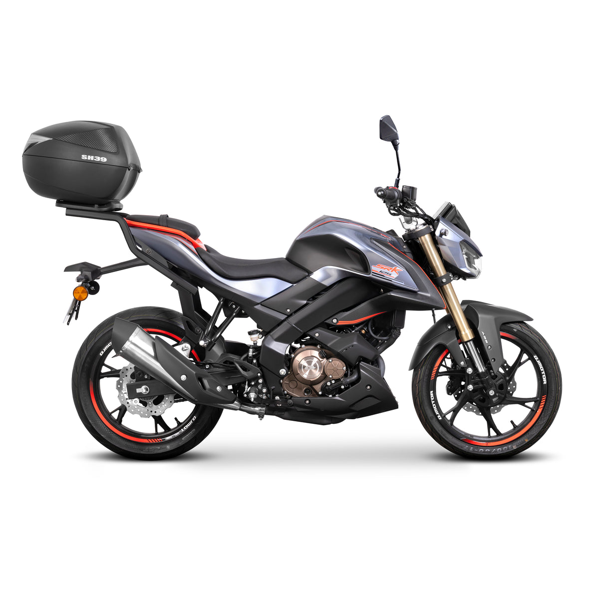 SHAD SH39 Topcase-Kit + QJMOTOR-Aufsatz SRK 125S 23>