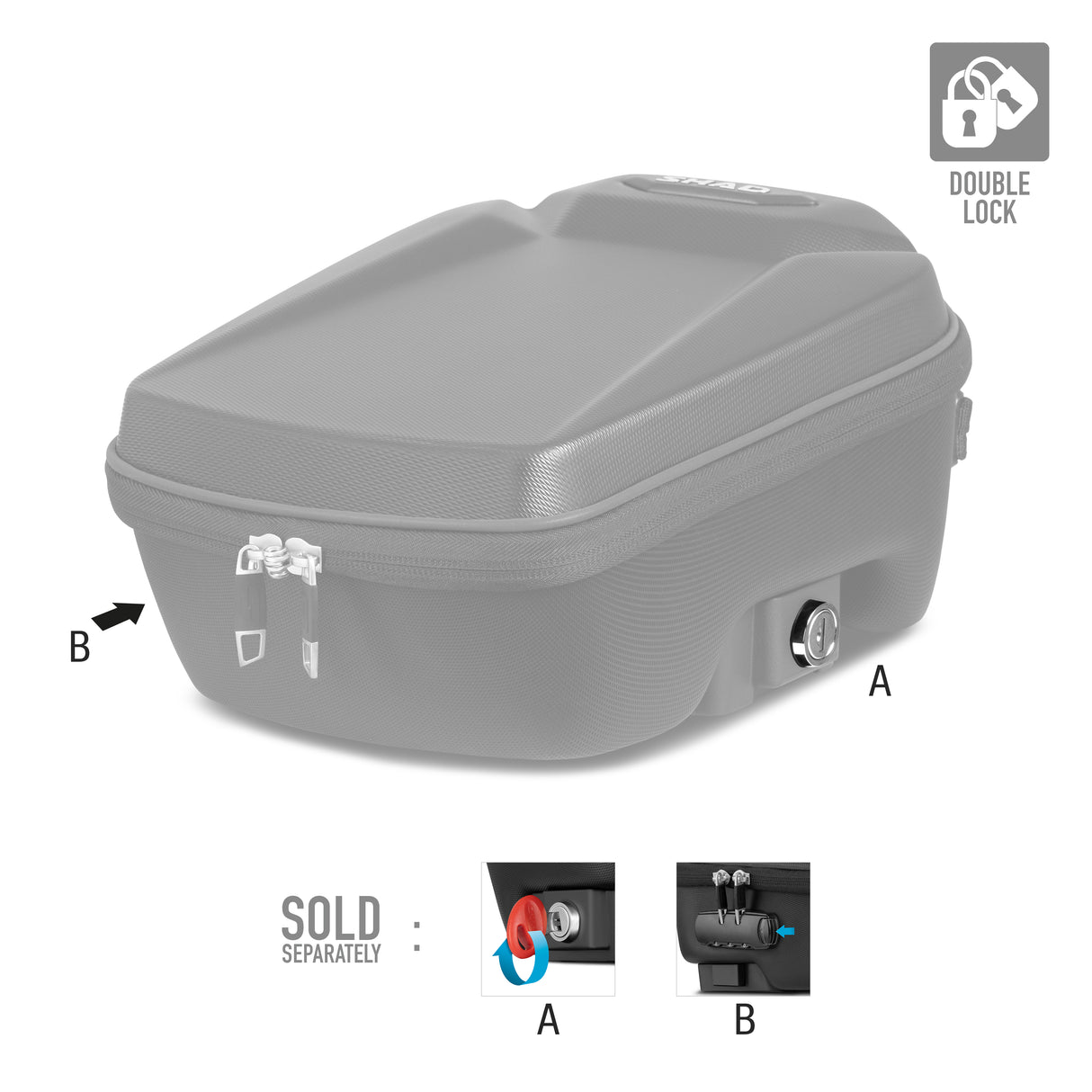 Shad X0SE09CM Click System Tankrucksack E09CM