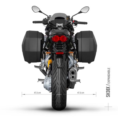 Shad Portavaligie Laterale 3P System Moto Guzzi V100 Mandello dal 22> M0VM13IF