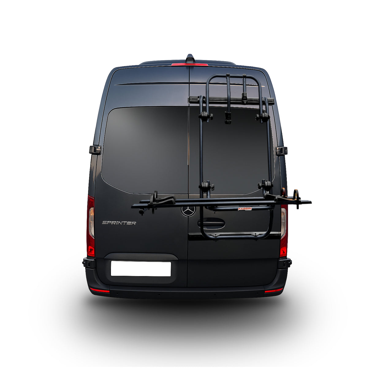 Fabbri BICI OK MTB VAN/2 SCHWARZ - Heckfahrradträger für Transporter (Crafter/Sprinter) 6201837VWN