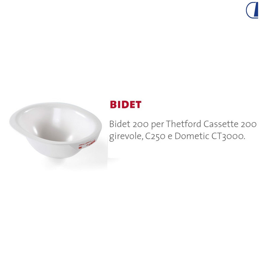 Fiamma Bidet 200 per WC Thetford C200 girevole, C250 e Dometic CT3000