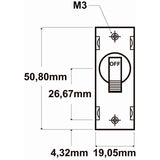 E-T-A- Engineering Technology Interruttore a levetta magneto idraulico unipolare con fusibile automatico ricaricabile-ETA
