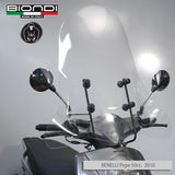 Biondi Parabrezza Club Trasparente + Attacchi Malaguti Ciak 125/150 2000