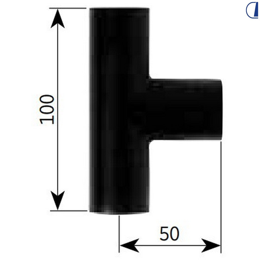Alde Raccordo a T in gomma EPDM per riscaldamento con fascette 21,4×4,25 mm