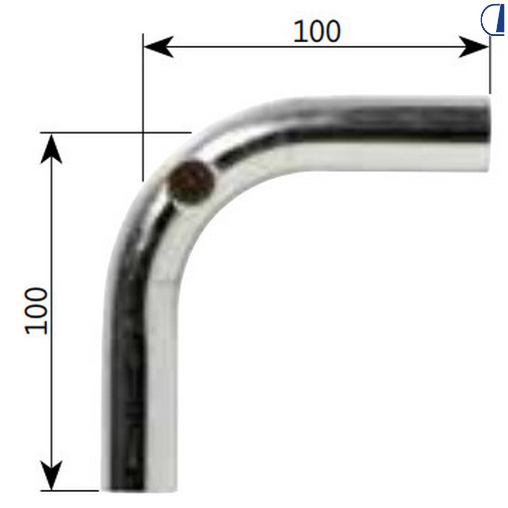 Alde Raccordo a gomito 90° in acciaio Ø 22 mm per riscaldamento camper