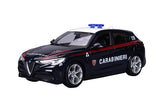 Coches Burago Carabinieri, Alfa Romeo Giulia / Stelvio surtido, Burago, escala 1:24, caja expositora