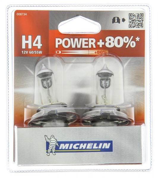 Bombillas Michelin Power +80% H4 12V 60/55W