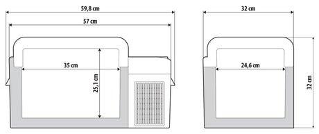 Frigorifero portatile a compressore 12/24V per camion 20 L, anche 230V  Lampa FC-20 89056