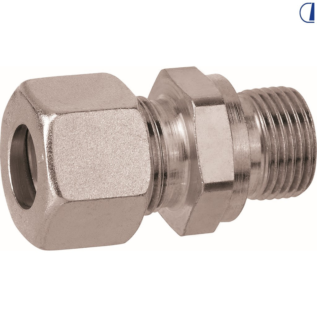 GOK Raccordo gas dritto ogiva 8 mm – filetto 1/2" M zincato