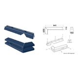 Protezione per pontile 640 + 220 mm blu