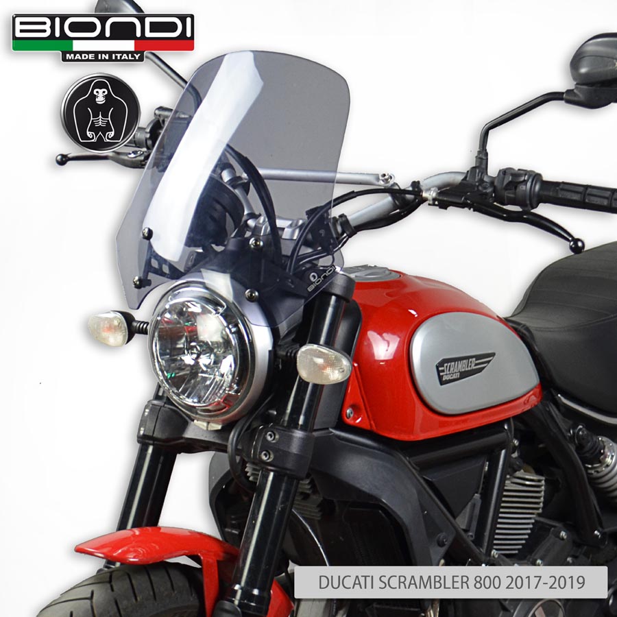 Biondi Cupolino Touring Fumè Chiaro Ducati Scrambler 400/800/1100 - MPN 8010409
