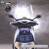 Biondi Parabrezza Club Piaggio Hexagon LX4T 125 cc. 1998-2000 completo di attacchi