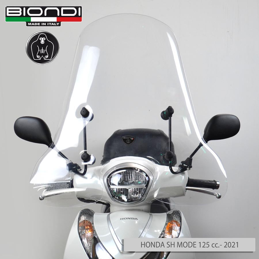 Biondi Parabrezza Mod. Z Trasparente + Kit Attacchi Askoll eS K1 / eS K2 2017