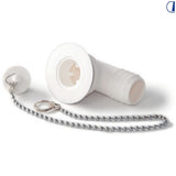 Di-Tec Piletta curva 90° per lavello camper Ø 25 mm bianca