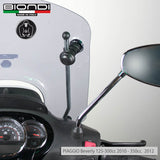 Biondi Parabrezza Z Trasparente + Attacchi Piaggio Beverly 125ie/300ie 2010-2020