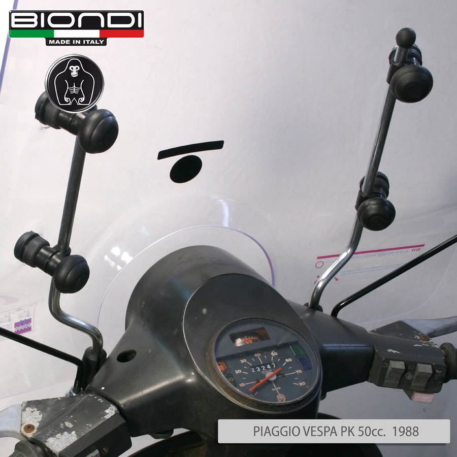 Biondi Windschutzscheiben-Halterungssatz für Vespa PK, Cosa, FL2, HP - MPN 8500988